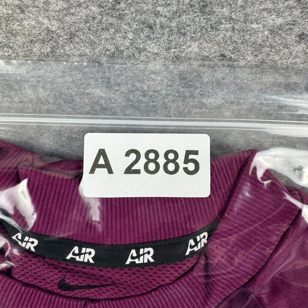 Nike Air Running Midlayer Mesh Long Sleeve Top DM7545-610 Purple Womens Large L - Picture 10 of 10